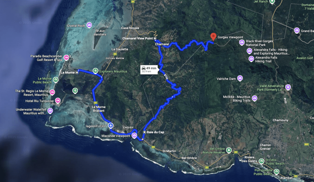 best scenic road trips in mauritius